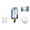 Geberit Kombifix Modul na závesné WC s tlačidlom Sigma30, lesklý chróm/chróm mat + Villeroy Boch - WC a doska, DirectFlush, SoftClose, CeramicPlus 110.302.00.5 NI6