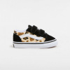 Vans Skate obuv Old skool v leopard glitter Čierna