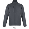 SOL'S | Falcon Women, Dámska 3-vrst. softshell. bunda, sivá ch., 3XL