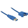 DeLOCK USB 3.0 A, 1m USB kábel USB A Modrá (85112)