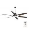 FARO Barcelona FARO 33466A - Stropný ventilátor TILOS 2xE27/15W/230V wenge + diaľkové ovládanie FA33466A + záruka 3 roky zadarmo