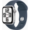 Apple Watch SE/44mm/Silver/Sport Band/Storm Blue/-M/L MREE3QC/A