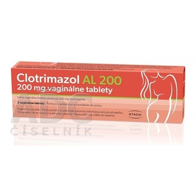 Clotrimazol AL 200 tbl vag 200 mg 1x3 ks, 4024773019911