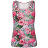Dámsky top Lotto Flamiflower Tank + Bra - print - Viacfarebný (XS)