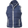 James & Nicholson | JN 1075, Dámska vesta, modrá navy - biela, XL