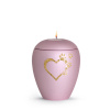 Zvieracia urna Verona Heart so sviečkou - Rose 1,5l