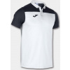 Joma Polokošeľa POLO SHIRT HOBBY II WHITE-BLACK S/S Veľkosť: XL