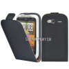 Kožený obal HTC Wildfire S – Flip Slim – čierna