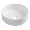 Isvea INFINITY ROUND keramické umývadlo na dosku, priemer 36cm, biela 10NF65036