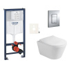Siko Závěsný WC set do lehkých stěn / předstěnová montáž Glacera Ava GRSAVAE