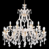 Searchlight Marie Therese 18Lt Chandelier-Polished Brass & Clear Crystal