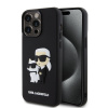 Karl Lagerfeld 3D Rubber Karl and Choupette iPhone 15 Pro Max čierne