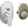 Hansgrohe Rebris S - Páková vaňová batéria pod omietku, sada s telesom, chróm 72448000