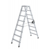 Schodový stojatý rebrík z hliníka, obojstranný, s držadlom ergo-pad®, 2 x 8 schod.