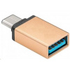PREMIUMCORD Adaptér USB 3.1 C/male - USB 3.0 A/female, zlatý, OTG kur31-07