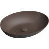 Sapho FORMIGO betónové umývadlo na dosku, 60x40cm, tmavo hnedá FG215