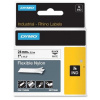 páska DYMO 1734524 D1 Black On White Flexible Nylon Tape (24mm)
