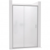 CERANO - Sprchové posuvné dvere Varone LINE Ľ/P - 6 mm - chróm, mliečne sklo - 150x195 cm