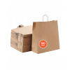 VEVOR Torby Papierowe Brązowy 100Szt 45,7x17,8x48,3CM Z Papieru Typu Kraft
