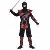 KOSTÝM HORIACI NINJA ČIERNY NINJI 128