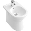 VILLEROY & BOCH O.novo samostatne stojací bidet s otvorom, s prepadom, 360 x 560 mm, biela alpská, s povrchom CeramicPlus, 546100R1