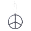 Dekorácia na zavesenie Peace - set 6 ks