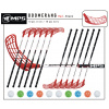 Florbalový set MPS BOOMERANG Red/Black 9 ks ľavá / 3 ks pravá