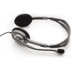 Logitech Headset Stereo H110/ drátová sluchátka + mikrofon/ 3,5 mm jack/ šedá 981-000271
