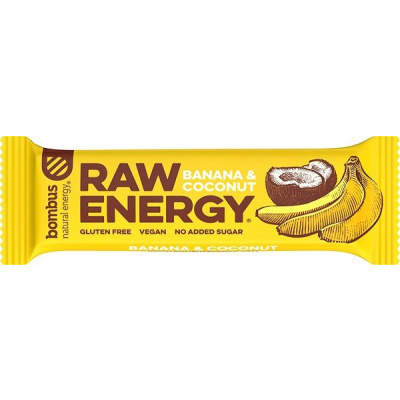 Bombus Raw Energy Banana & Coconut 50 g