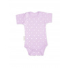 Detské body pre dievčatá MINI s krátkym rukávom - 056 - Bunny fialová
