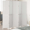 vidaXL Paraván 5 panelov biely masívne drevo paulovnie - Biela - 89650-271105