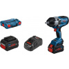 Bosch Professional GDS 18V-1000, 06019J8303 aku rázový utahovák, 1 000 Nm, 18 V, 5.5 Ah, Li-Ion, vč. 2x aku, vč. nabíječky, kufřík