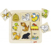 Goki Drevené puzzle - Kto kde býva?