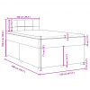 vidaXL Boxspring posteľ s matracom krémový 120x200 cm látka - Krémová - 157564-92479