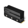 AXAGON CLR-M2XL, hliníkový pasívny chladič pre obojstranný M.2 SSD disk, výška 36 mm Axagon