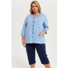 Dámske pyžamo Italian Fashion Jomala r.3/4 sp.3/4 Farba: Modrá - tmavo, Veľkosť: M