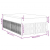 vidaXL Boxspring posteľ s matracom krémový 120x200 cm látka - Krémová - 161560-56796