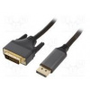 Cable DisplayPort plug,DVI-D (24+1) plug polyamide 1.8m