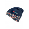 Wamu Fleecová čiapka detská Líšky tmavo modrá Veľ. S