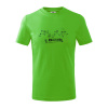 Profil kopca - Malá Fatra - Tričko detské bavlnené - 134 cm/8 rokov ( Apple Green )