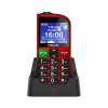 Evolveo EasyPhone FM, Red + nabíjací stojan - SK distribúcia