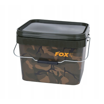 FOX CAMO Square Bucket 10l vedro s krytom (FOX CAMO Square Bucket 10l vedro s krytom)