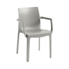 Záhradná stolička Rojaplast Emma Armchair sivá