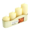 Bispol Candles postupné adventné sviečky krémová 4ks