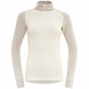 Funkčné tričko DEVOLD Duo Active Merino 205 Zip Shirt W raw white