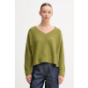 Sveter s prímesou vlny United Colors of Benetton 126WD402Z zelená XS