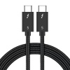 AppleMix Kábel Thunderbolt 5 / USB 5 - Prenos dát 80 Gb/s - 8K / 60 Hz - PD 240 W - 1 m - čierny