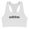 adidas Essentials Linear Bra Girls White/Black 11-12 Years