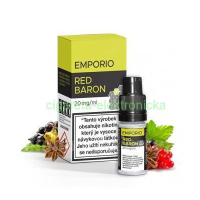 E-liquid Emporio Salt 10ml / 12mg: Red Baron (Ríbezle, lesné plody a aníz)
