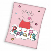 Carbotex Dětská deka Prasátko Peppa Veselá Pepina